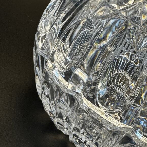 Vintage Gorham Full Lead Crystal Chantilly Egg Candy Dish Trinket bowl‎ - Picture 8 of 9